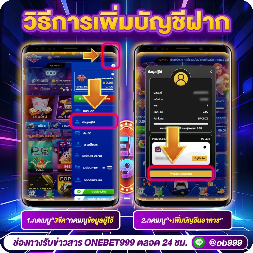 วิธีการต่างๆonebet999