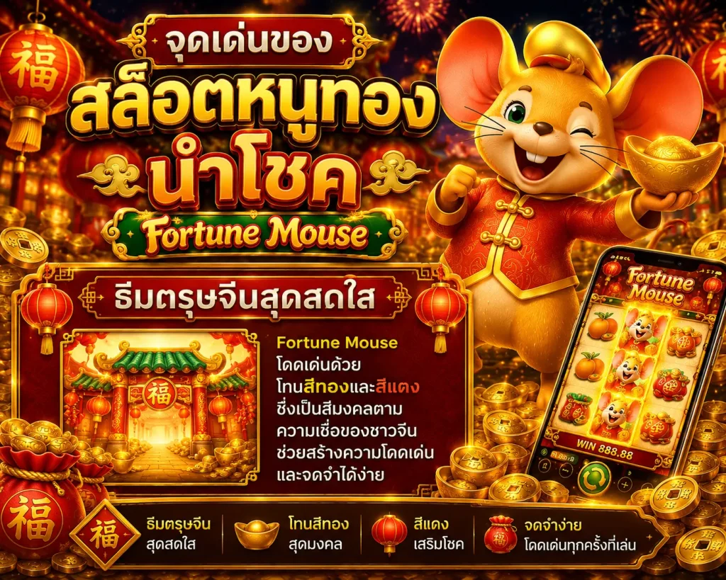สล็อตหนูทองนำโชค