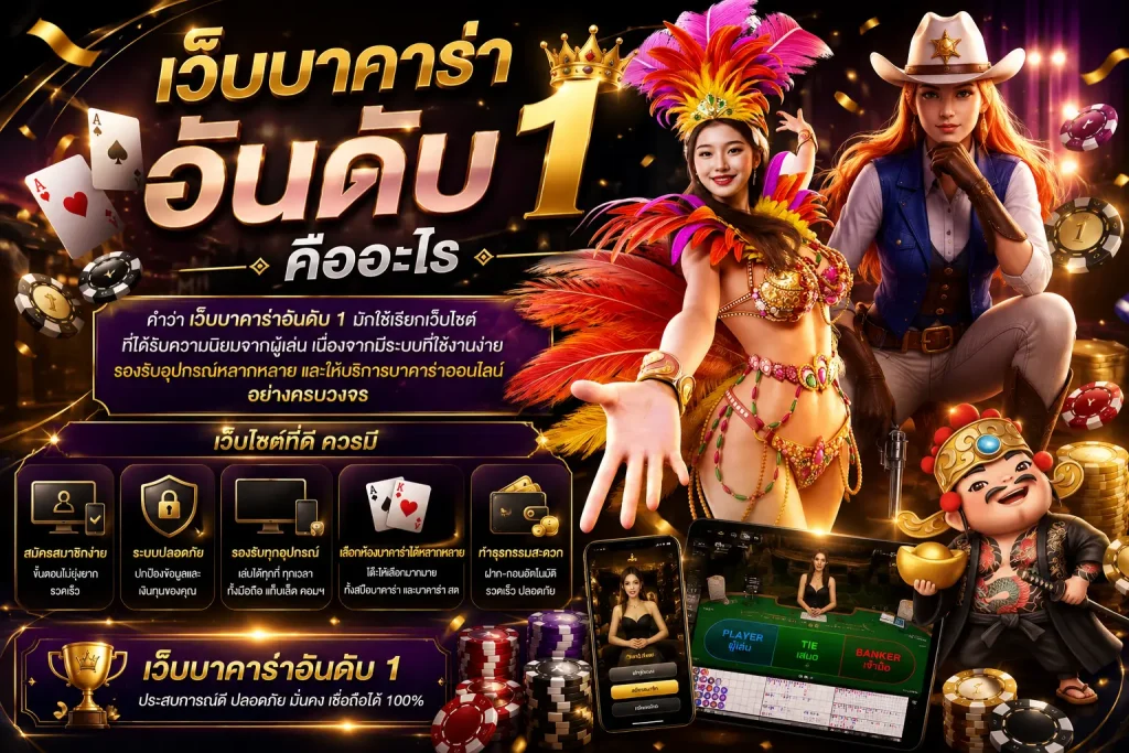 เว็บบาคาร่าอันดับ 1