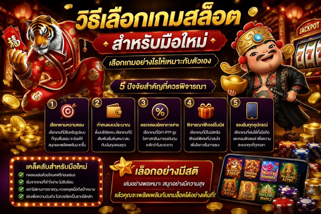 วิธีเลือกเกมสล็อต