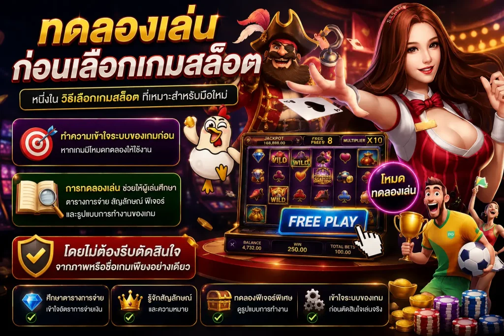 วิธีเลือกเกมสล็อต