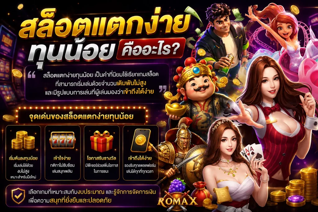 สล็อตแตกง่ายทุนน้อย