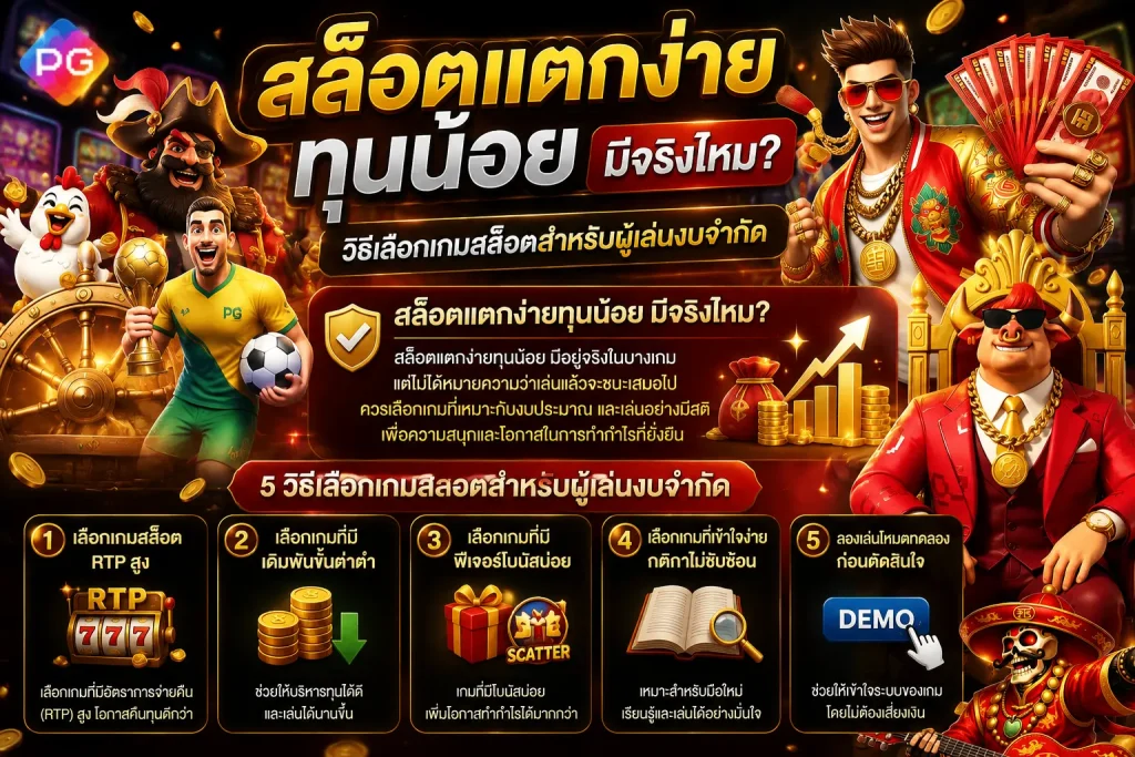 สล็อตแตกง่ายทุนน้อย