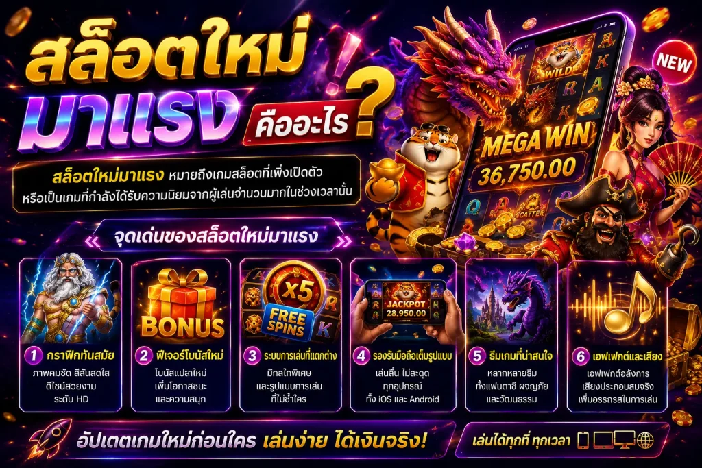 สล็อตใหม่มาแรง